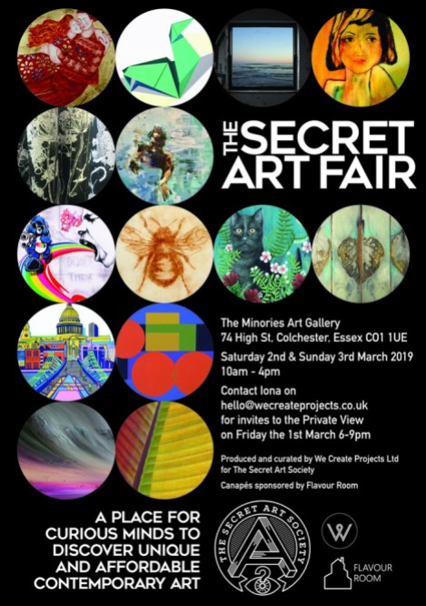 "SECRET ART FAIR", Colchester 1-3 March 2019